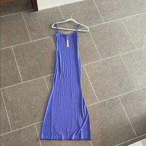 SKIMS Tanzanite Soft Lounge Long Slip Dress (S) NEW WITH TAGS